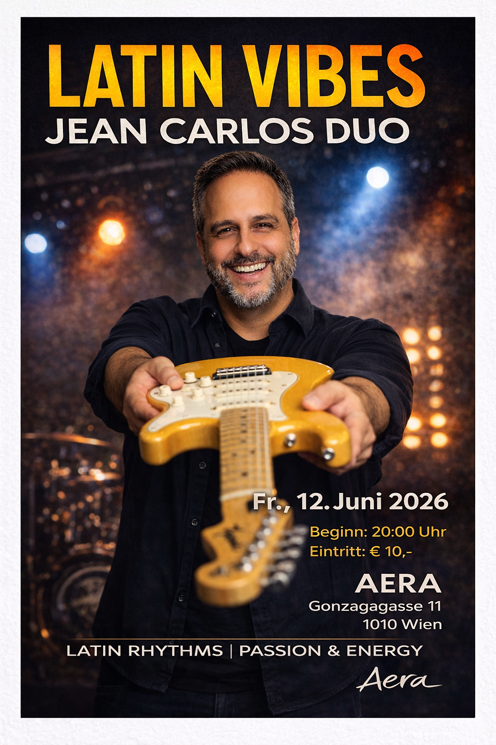 Jean Carlos – Latin Vibes Live AERA Wien 12 Juni 2026